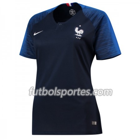 Camisetas Francia Mujer Primera Equipacion Mundial 2018